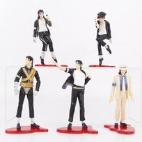5 vnt./rinkinys Michael Jackson PVC veiksmo figūrėlės Modeliniai žaislai 11 cm pack by bag