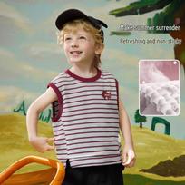 ASK JUNIOR Boys' Korean Style Striped Sleeveless Tank Top 90