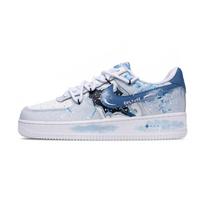 Nike Air Force 1 Lv8 Visatos Plyšys Oda Žemi Teniso Batai Vyriški Dangaus Mėlyni HV1795-141(Team1068-) 36