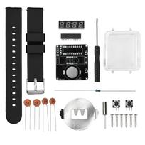 LED Digital Tube Display Watch Production Kit 3V DIY Electronic Watch Kit Clock Creative School Fun Welding Assembly Training juoda
