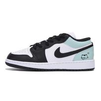 Jordan Air Jordan 1 Atsparūs trinčiai žemi krepšinio bateliai Vyriški Juodi Mėlyni 553558-131(Team85-) 44
