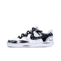 Nike Court Vision 1 Abrasion Resistant Breathable Low top Skateboard Shoes Men's Black White DH2987-101(team156-) 39