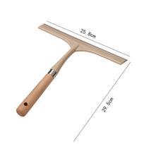 Stainless Steel Window Squeegee Durable Construction Beech Wood Handle Car Windshield Wiper Water Resistant PP Material