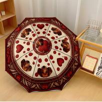 Dachshund Yarn Mandala Printed umbrella windproof folding umbrella portable sun and rain umbrella suitable for gifting
