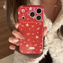 Orange-Red Floral Phone Case for iPhone 12-17, Zodiac 2024 Edition 11