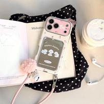 Pink Floral Puppy Card Holder Insert for iPhone 17/16 Pro Max/15/14 Case Apple 15 Pro