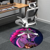 1PC KPop Demon Hunters Office Round Area Rug Suitable For Office, Under Office Chairs Bedroom Living Room Home Decor, Available in Various SizesT100 80cm by 80cm
