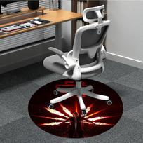 1PC Rammstein Performance Office Round Area Rug, Indoor Mat Suitable For Office, Under Office Chairs Bedroom Living Room Home Decor, Room Deco110 80cm by 80cm