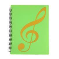 40 Pages Sheet Music Folder Spiral-Bound Spiral-Bound Folder Document Holder File Folder  Home žalia