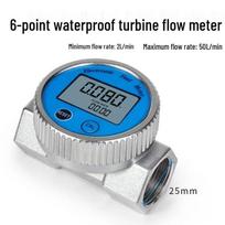 Aokewen 6-Point Waterproof Digital Liquid Turbine Flow Meter