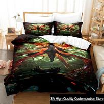 2023 New Bloodborne Lady Bedding Set Single Twin Full Queen King Size Bed Set Adult Boys Bedroom Duvetcover Sets Anime Game 135x200cm