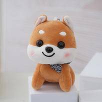 Cartoon Cute Shiba Inu Plush Doll Toy Pendant Key Chain Backpack Hangings Decoration as the picture