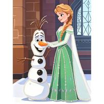 Disney Pearl Painting Anna and Olaf DIY Pearl Art Painting Pearl Gem Painting Pictures Crafts Special Shape Home Wall Decoration 30x40