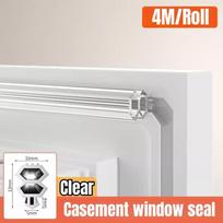 New TPE Casement Window Sealing Strip Plastic Steel Window Seal Card Slot Weatherstrip Door Weather Stripping Draft Stopper 4m skaidri