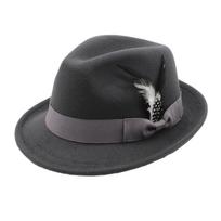 Fashion Fedora Hat for Party Oktoberfest Gentleman Hat JazzHat with Feather Adult Unisex Costume Carnival Accessories ruda