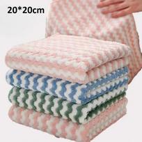 1/3pcs Microfiber Kitchen Dish Cloth Super Absorbent Cleaning Cloth Non-Stick Oil Wipe Rags Household Cleaning Towels Tools 1pc