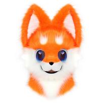 Animal Head Mask Furry Fursuit Plush Dog Fox Masks For Parties Cosplay Costume Accessory