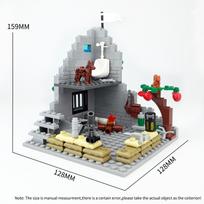 Kariniai Armijos Kareiviai Antrojo Pasaulinio Karo WW2 Kareiviai Bunkerio Mastelio Modelis Statybinių Blokelių Rinkinys Blokeliai Plytos Žaislai Žaidimų Rinkiniai Vaikams Dovana