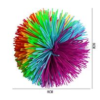 Colorful Stringy Ball Large Rainbow Sensory Fidget Stress Relievers Party Favors Gifts For Teens Jugging Fun Kids Boys Girls