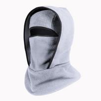 Multiuse Balaclava Hat for Cycling Camping Trekking Warm Windproof Breathable Hoodie Hat for Adult Unisex Cold Weather šviesiai pilka spalva
