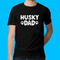 Husky Dad Dog Lover Father's Day Unisex T-shirt S įvairiaspalvis