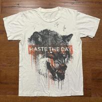 Haste The Day Autographed Band T Shirt Mens S White Wolf Blood Metalcore Rare 2XL