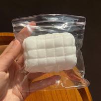 Minkšta pieno baltumo pagalvėlė Streso kamuoliukas Kvadratinė muilo pagalvėlė Suspaudžiamas žaislas Antistresinis sensorinis žaislas Nusiraminantis Fidget žaislas Namų dekoras