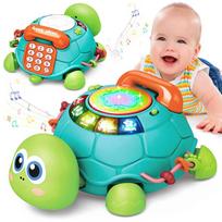 Žaislai Žaislai Kūdikis 6-18 Mėnesių Muzikinė Vėžliukė Ropojanti Šviesa Garsas Muzikinis Žaislas Mergaitė Berniukas Ankstyvasis Mokymasis Mokymasis Švietimo Kūdikis Mažylis Dovana Dovanos