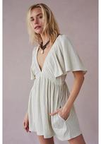 Summer V-Neck Backless Short-Sleeve Casual Jumpsuit Medium abrikosas