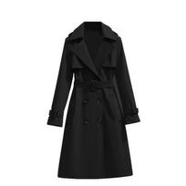 2025 Spring/Autumn Women's Korean Style Mid-Length Casual Windbreaker Jacket Small juoda