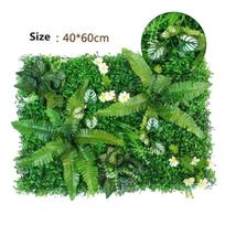 Dirbtinė žalia žolė 40x60cm Plastikinis veja augalas Kambario fonas Imituotas augalas Dirbtinės vejos dekoracija Namų sienų dekoras