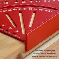 90 Degree Multi Angle Measuring Tool 7 Inch Marking Tool Multifunctional Protractor  DIY Projects raudona