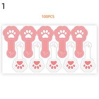 100Pcs Cat Paw Self-Adhesive Packaging Sealing Labels Stickers Long Strips Handmade Sticker For Biscuit Cake Baking Decoration (as the picture,900*900*700MM)