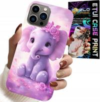 Etui Do Iphone 11 Pro Max - Słodki Słonik Na Różowym Tle Case +Folia