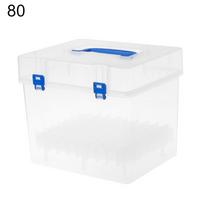 Transparent Marker Pens Storage Box Container Art Craft Tray Desk Organizor Home School Students 80