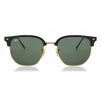 Ray Ban Rb4416f Nauji Clubmaster Azijietiškas prigludimas 601 31 Unisex akiniai nuo saulės Black on Gold/55