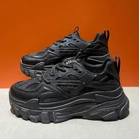 Moterų Batai Storas Padukas Chunky Sportbačiai Madingi Laisvalaikio Balti Moteriški Batai Sportbačiai Platforma Sportbačiai Moterims Zapatillas Mujer 35 juoda