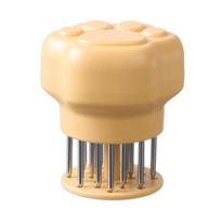 Yousheng Stainless Steel Meat Tenderizer Tool Cat Paw Heavy Duty Ultra Sharp Needle BBQ Chicken Steak Beef Pork Tenderizer Kitchen Marinating Prep geltona