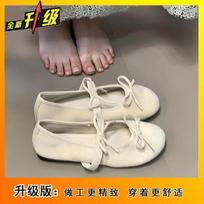 Evening wind flats French bow Mary Jane shoes spring and summer women's shoes with skirts soft soles single shoes women 35