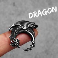 Flying Dragon Men Necklaces Stainless Steel Pendant Chain Women Punk Fashion Jewelry New In Accessories Gifts black