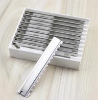 10pcs Safety Hair Shaving Blades Barber Stainless Steel Hairdressing Trimmer Thinning Cutting Blade Salon Hair Knife Razor Blade