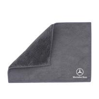 GLC GLB Suede Automobilio Logotipo Rankšluostis Mikropluošto Valymo Džiovinimo Šluostė Skudurėlis Mercedes Benz AMG W203 W206 W220 W205 W211 W212 W201 W210 pilka spalva