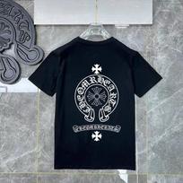 D44 CHROME HEARTS 2026 Vasara Nauja Aukštos Kokybės Medvilninė Apvalia Kaklo Laisva Didelio Dydžio Vyriška ir Moteriška Marškinėliai Poros Marškinėliai S juoda