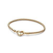 Pandora Heart Charm Gold Plated Copper Silver Alloy Bracelet Women bracelet 562731C00 Box,19