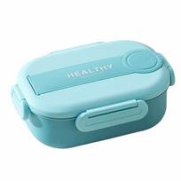 Sealed Insulation Lunch Box Stainless Steel Reusable Food Storage Crisper Detachable Large Capacity Divides Food Container mėlyna