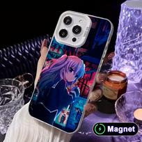 Charlotte Tomori Nao White Translucent MagSafe Mobile Phone Case for iPhone 17 16 15 14 13 12 11 X XR XS Air Pro Max Plus Cover iPhone 16e