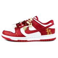 Nike Dunk Low top Skateboard Shoes Unisex Red White DD1873-116(Team169-) 38.5