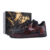 Nike Air Force 1 Night Ash Rose Amortizacija Kvėpuojantys Žemi Teniso Batai Unisex Juodi Raudoni CW2288-001(Team626-) 35.5