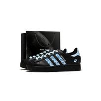 Adidas Originals Superstar 2 Odiniai žemi krepšinio/riedlenčių batai Vyriški Juodi Mėlyni JI0079(Team1517-SBOX) 42⅔