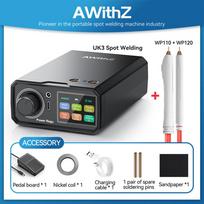 AWithZ UK3 Portable Pedal Spot Welding Machine Type C Rechargeable 18650 Lithium Battery DIY Nickel Sheet Spot Welding Machine